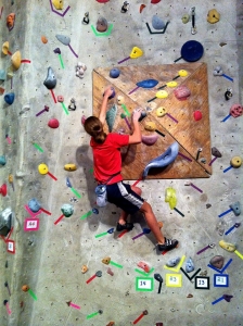 climbing wall in vail