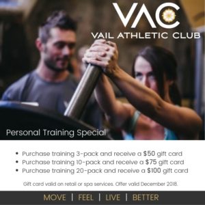 Personal Training Offer Vail Athletic Club