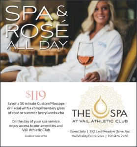 The Spa at Vail Athletic Club Rose Offer